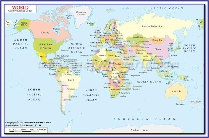 Interactive World Map With Countries And Capitals
