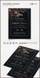 Invitation Card Template Free Psd