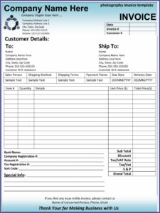 Invoice Format For Builders