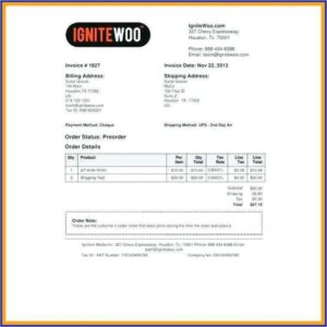 Invoice Template For Builders
