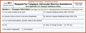 Irs Hardship Form 911