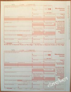 Irs Tax Forms 1099 Misc 2019