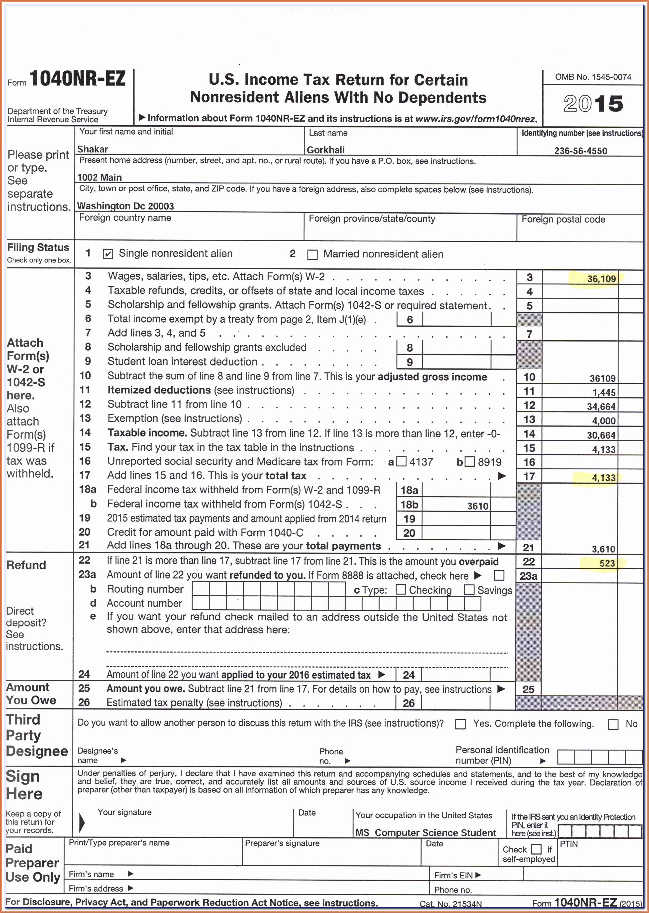 Irs.gov Printable Tax Forms