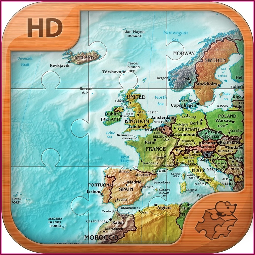 Jigsaw Puzzles Of Maps Of The World