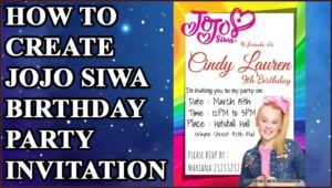 Jojo Siwa Birthday Invitations