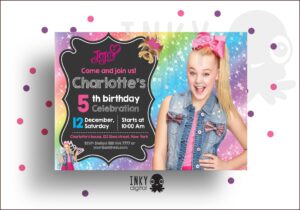Jojo Siwa Birthday Invitations Printable