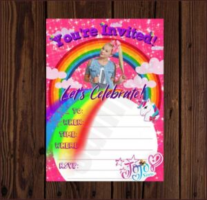 Jojo Siwa Birthday Invitations Target
