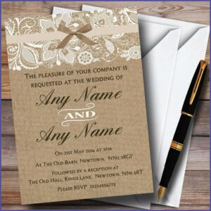 Lace Wedding Invitations Uk