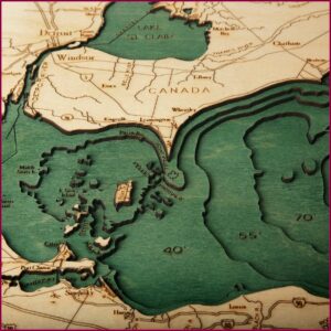 Lake Erie Topographic Map
