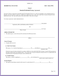 Landlord And Tenant Agreement Forms Alberta