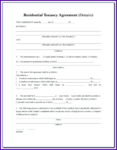 Landlord Tenant Agreement Template Ireland