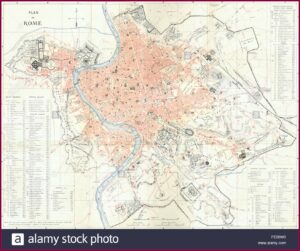 Large Antique Map Of Italy