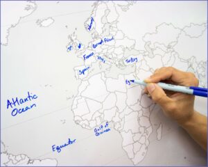 Large Blank World Map