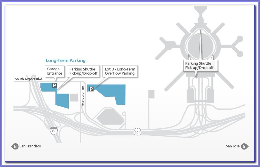 Lax Long Term Parking Map