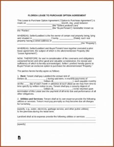 Lease Buyout Agreement Form