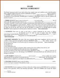 Lease Form Free