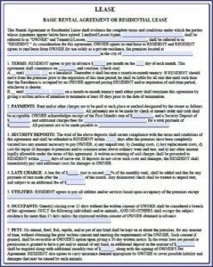 Leasing Agreement Template For Rental