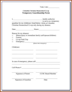 Legal Guardianship Forms Pdf Florida