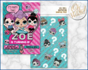 Lol Surprise Birthday Invitations Digital