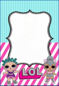 Lol Surprise Birthday Invitations Printable