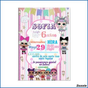 Lol Surprise Birthday Invitations Zazzle