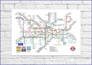 London Tube Map Art