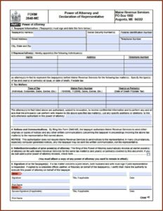 Maine Durable Financial Power Of Attorney Form