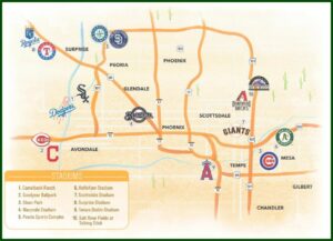 Map Of Baseball Stadiums In Phoenix