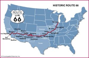 Map Of Route 66 From Chicago To California