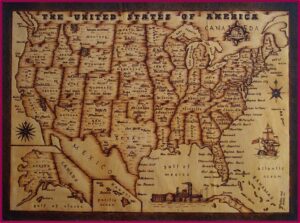 Map Of United States With States And Capitals Labeled