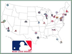 Map Of Us Baseball Stadiums