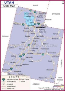 Map Of Usa With States And Capitals Printable