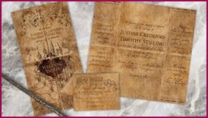 Marauders Map Wedding Invites