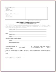 Mechanic Lien Forms Florida