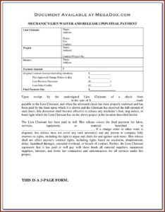 Mechanics Lien Forms Illinois