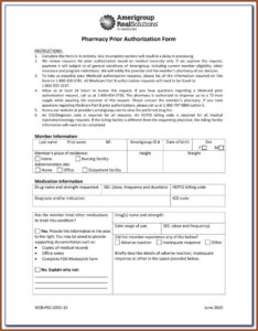 Medicare Part D Prior Authorization Form For Medications