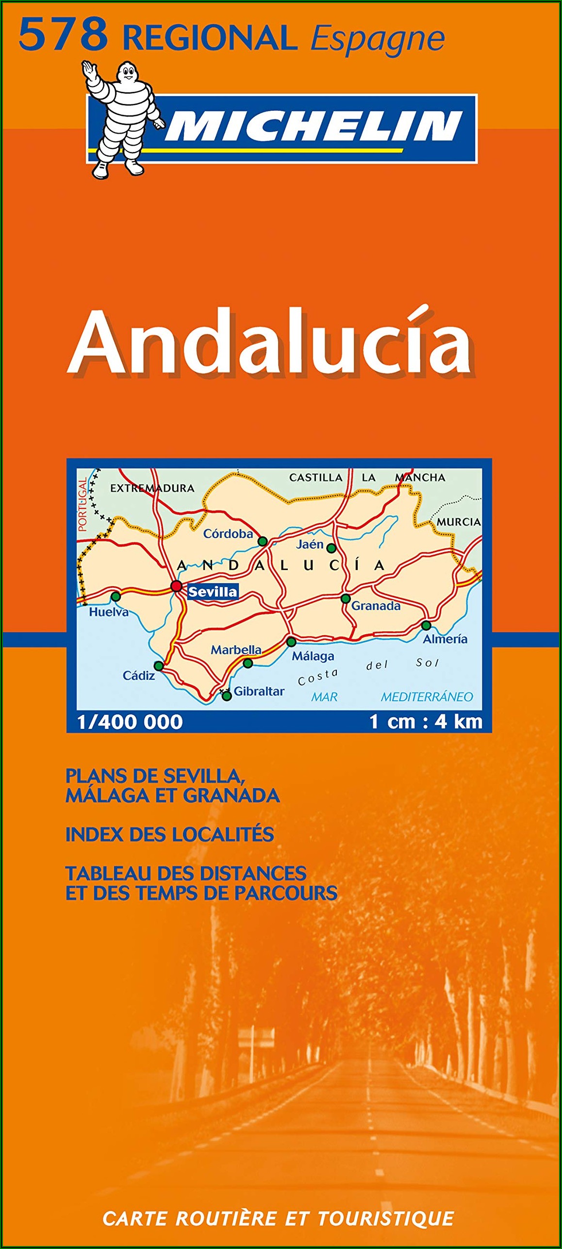 Michelin Map Spain Southern Andalucia 578