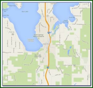 Michigan Golf Courses Map