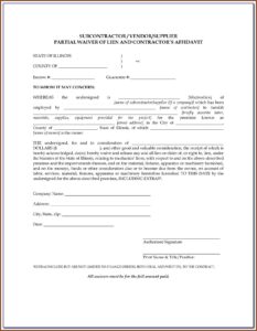 Missouri Mechanics Lien Waiver Form