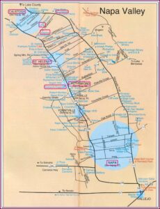 Napa Valley Vintners Topo Map