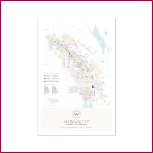 Napa Valley Winery Map Poster
