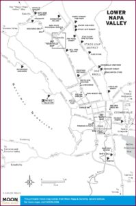 Napa Valley Winery Map Printable