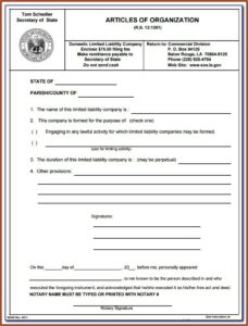 Nc Llc Forms