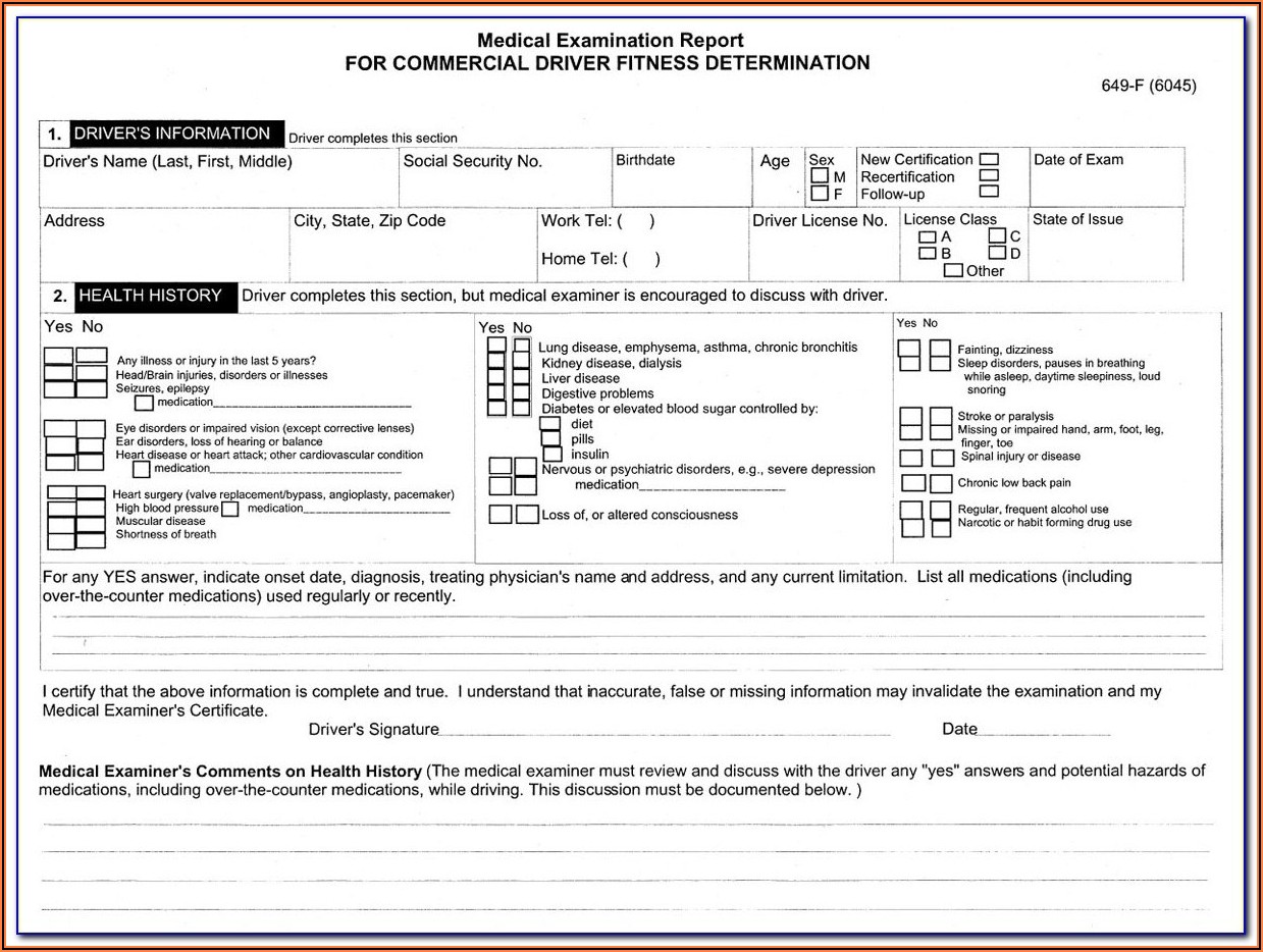 Nj Dot Cdl Physical Form