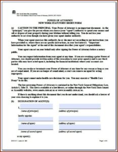 North Carolina Durable Power Of Attorney Form 2018