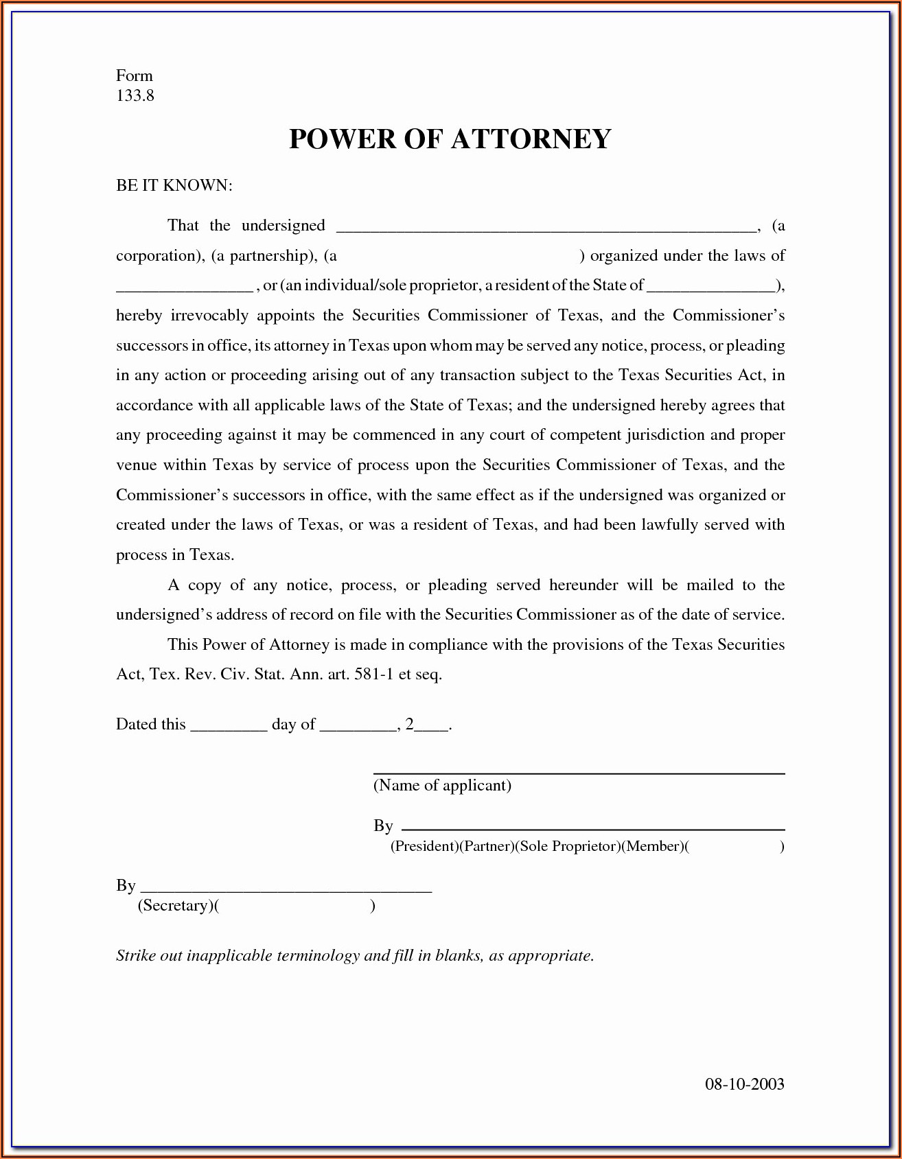 North Carolina Durable Power Of Attorney Form 2020