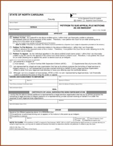 North Carolina Emergency Child Custody Forms