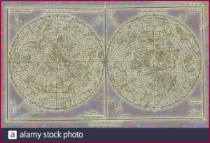 Northern And Southern Hemisphere Star Map