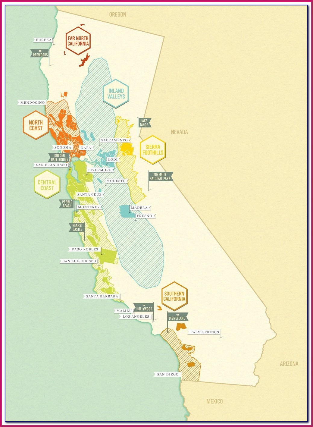 Northern California Wine Appellation Map