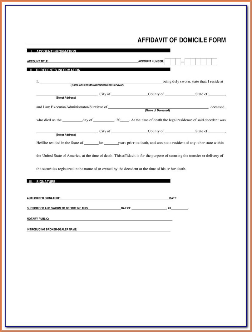 Notary Affidavit Form California